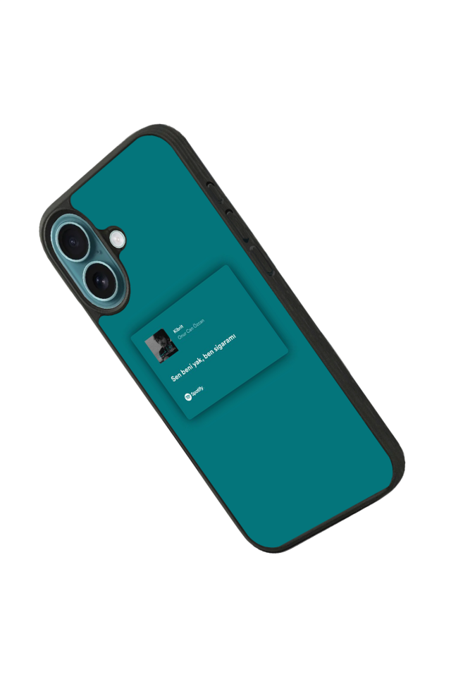 iPhone 16 Uyumlu Sarki Sozleri Tasarımlı Glossy Premium Kılıf