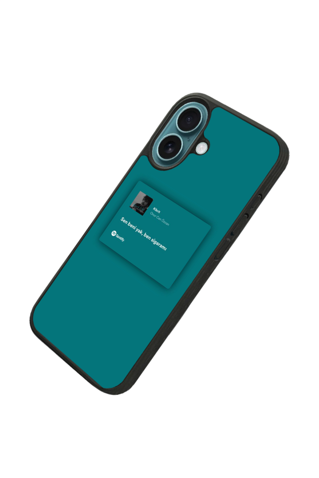 iPhone 16 Uyumlu Sarki Sozleri Tasarımlı Glossy Premium Kılıf
