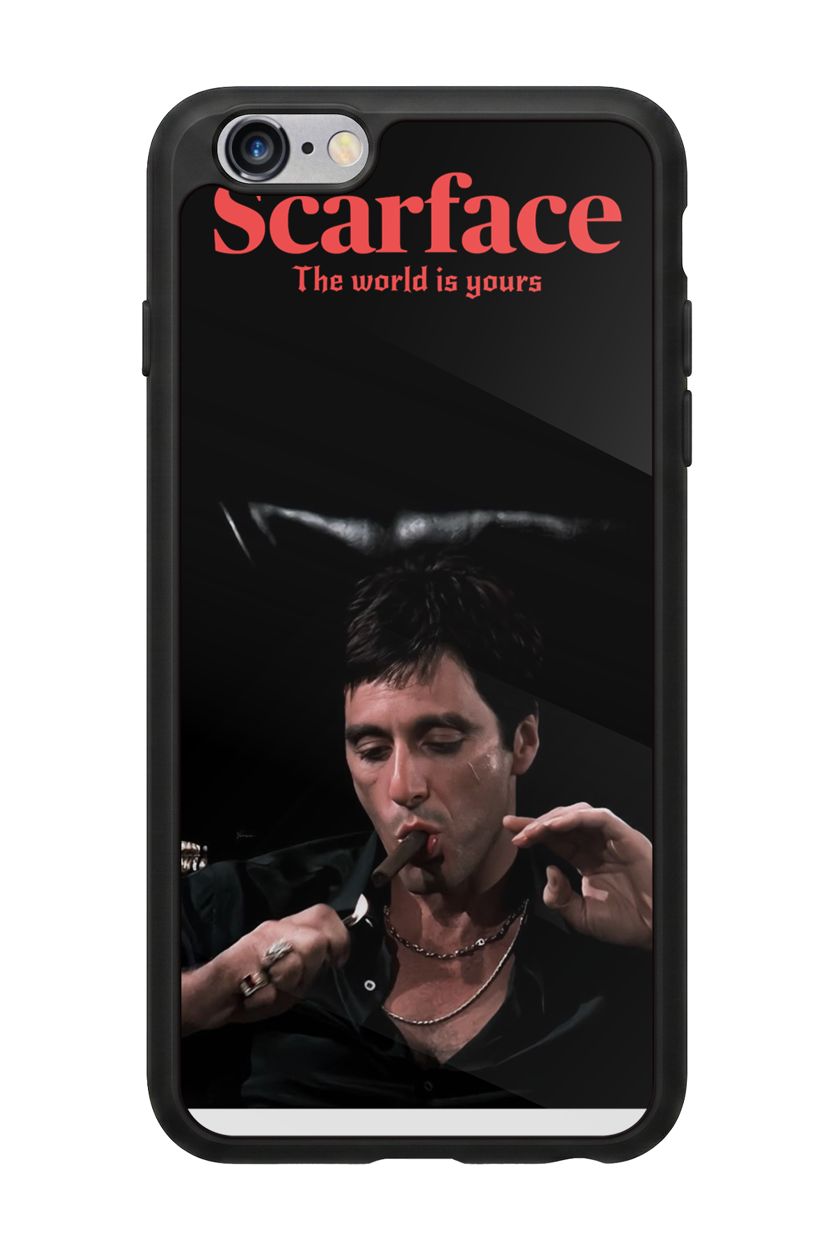 iPhone 6s Plus Uyumlu Scarface Tasarımlı Glossy Premium Kılıf
