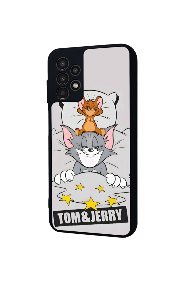 Samsung Galaxy A23 Uyumlu Tom And Jerry Tasarımlı Glossy Premium Kılıf