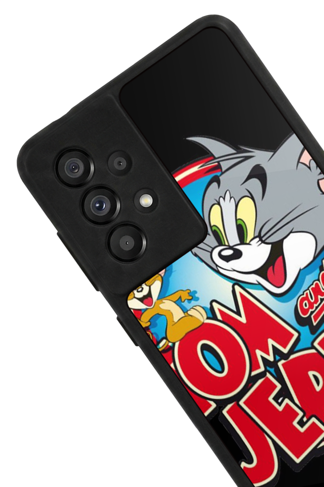 Samsung Galaxy A73 Uyumlu Tom And Jerry Tasarımlı Glossy Premium Kılıf