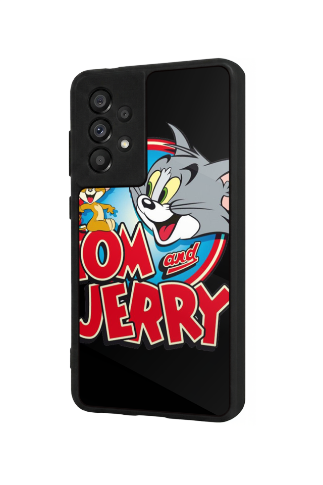 Samsung Galaxy A73 Uyumlu Tom And Jerry Tasarımlı Glossy Premium Kılıf