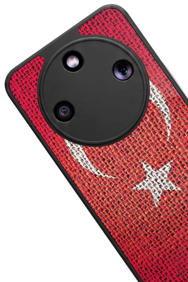 Honor Magic 8 Lite Uyumlu Türk Bayragi Tasarımlı Glossy Premium Kılıf