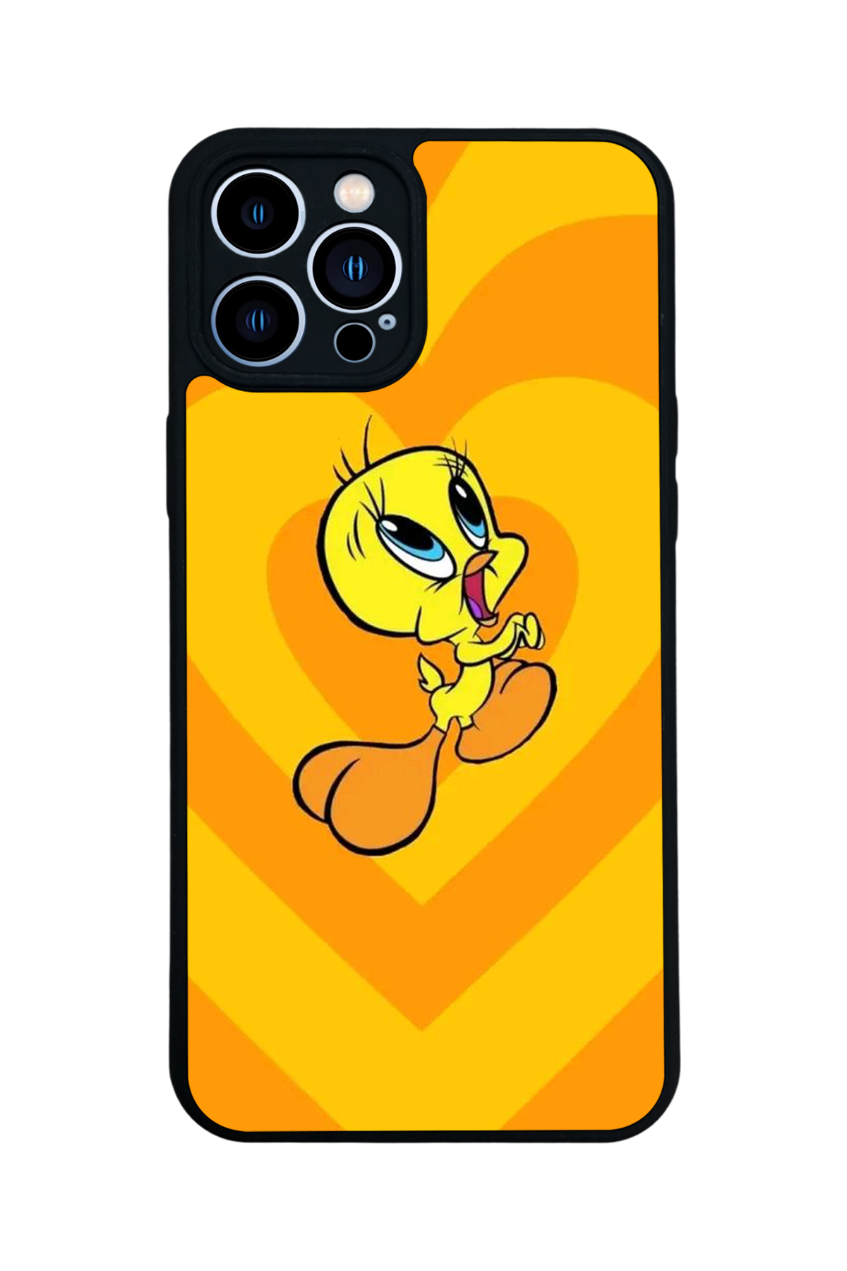 iPhone 13 Pro Max Uyumlu Tweety Tasarımlı Glossy Premium Kılıf