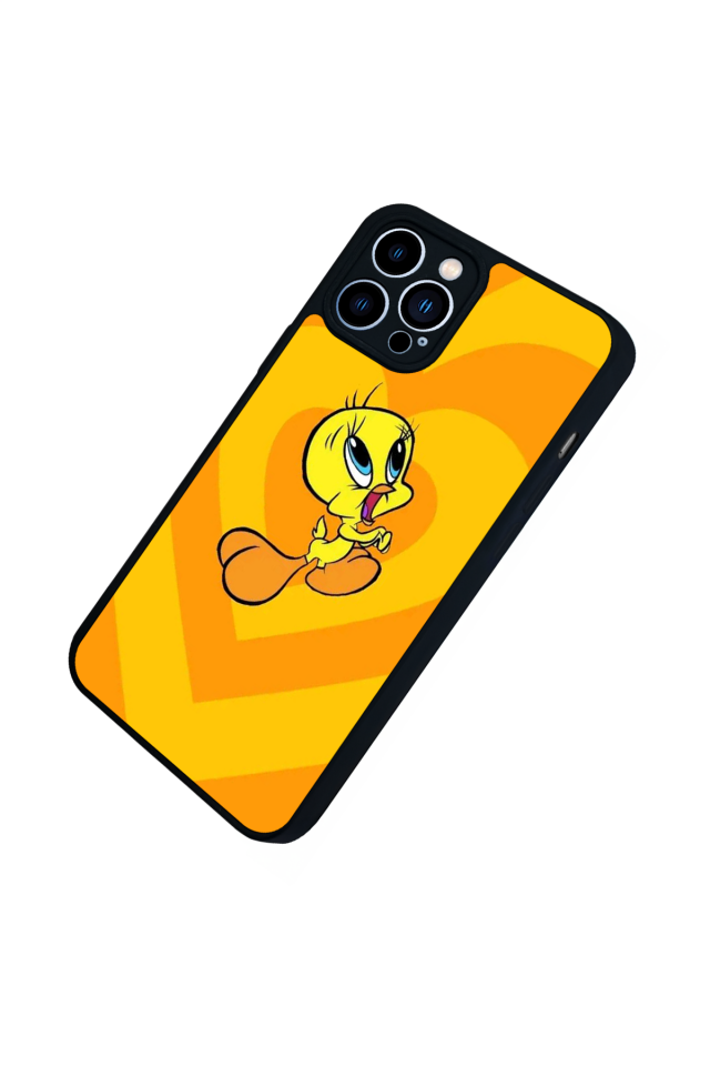 iPhone 13 Pro Max Uyumlu Tweety Tasarımlı Glossy Premium Kılıf