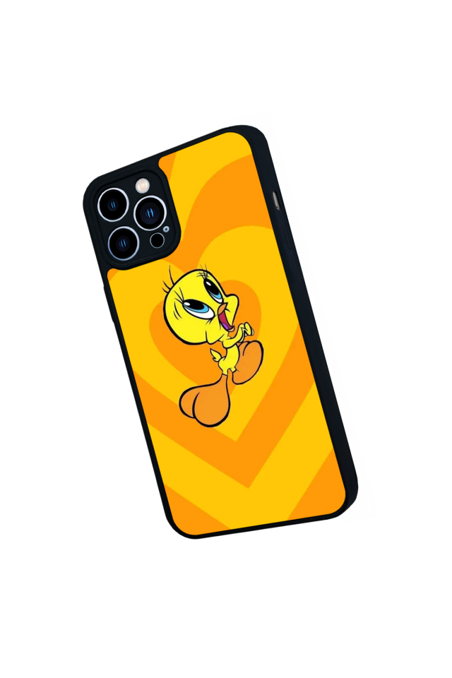 iPhone 13 Pro Max Uyumlu Tweety Tasarımlı Glossy Premium Kılıf