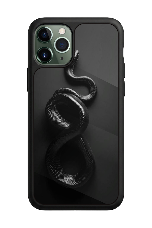 iPhone 11 Pro Max Uyumlu Yılan Tasarımlı Glossy Premium Kılıf