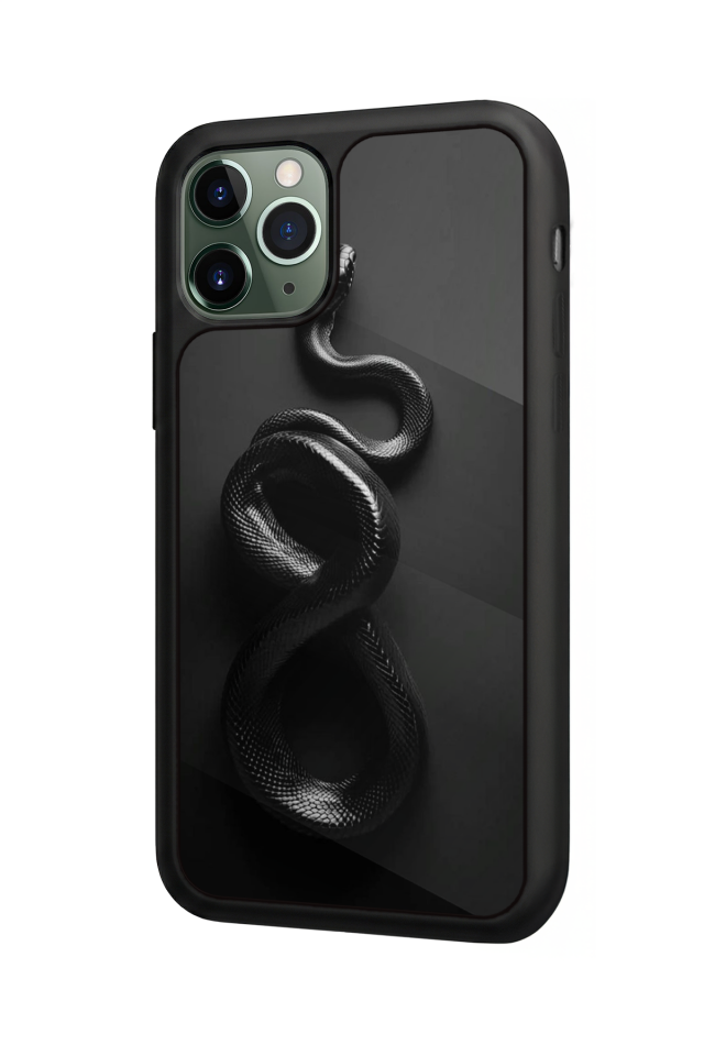 iPhone 11 Pro Max Uyumlu Yılan Tasarımlı Glossy Premium Kılıf
