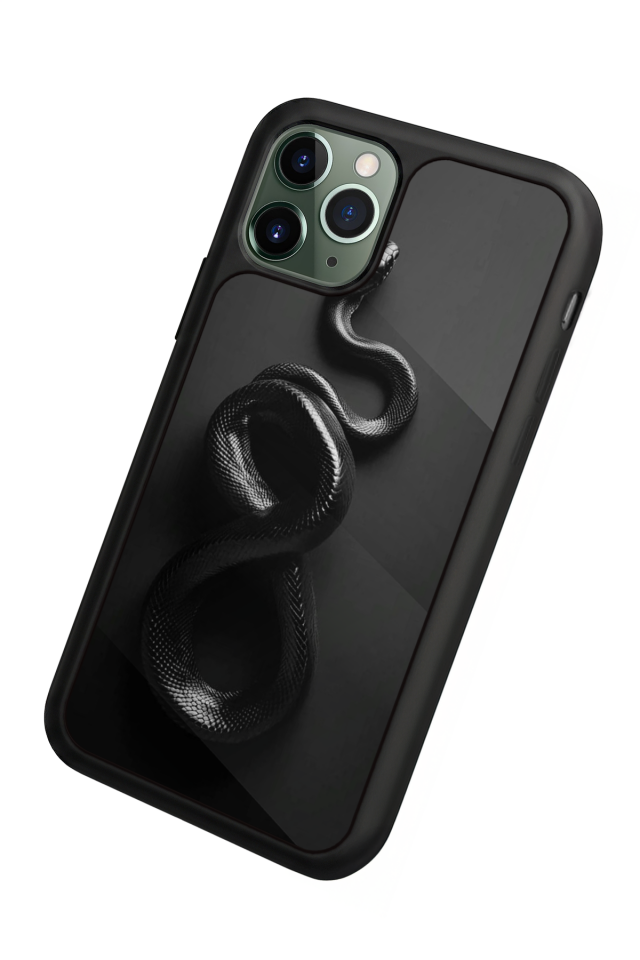 iPhone 11 Pro Max Uyumlu Yılan Tasarımlı Glossy Premium Kılıf