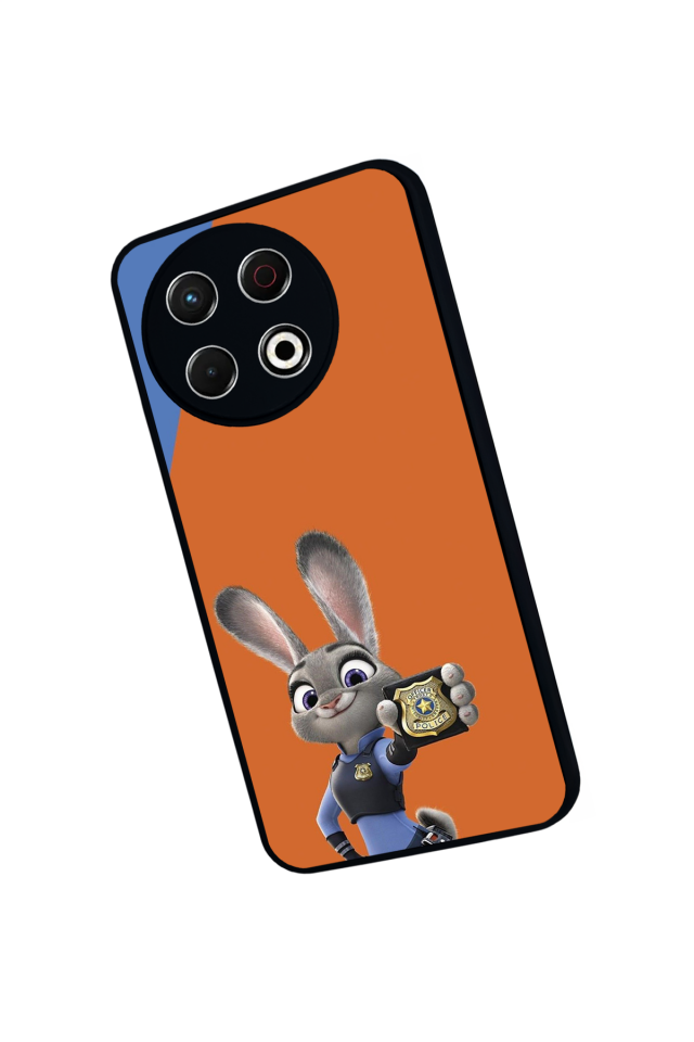 Tecno Spark 30 Pro Uyumlu Zootropolis Tasarımlı Glossy Premium Kılıf