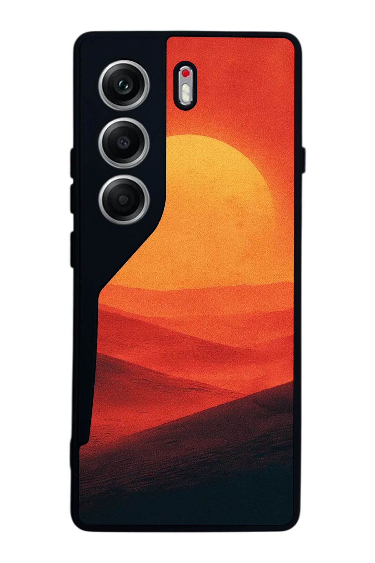 Tecno Camon 40 Uyumlu Güneş Tasarımlı Glossy Premium Kılıf