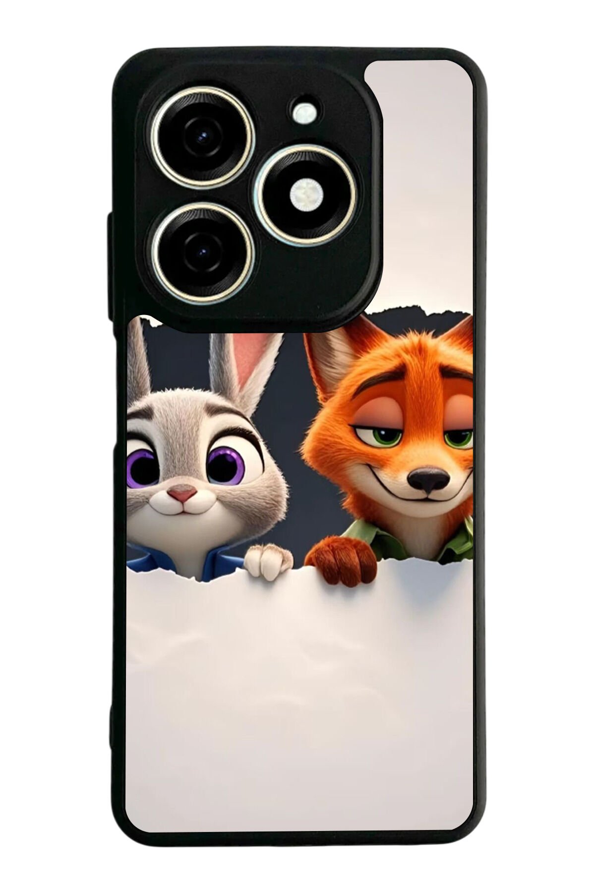 Tecno Spark 20/20C Uyumlu Zootropolis Tasarımlı Glossy Premium Kılıf