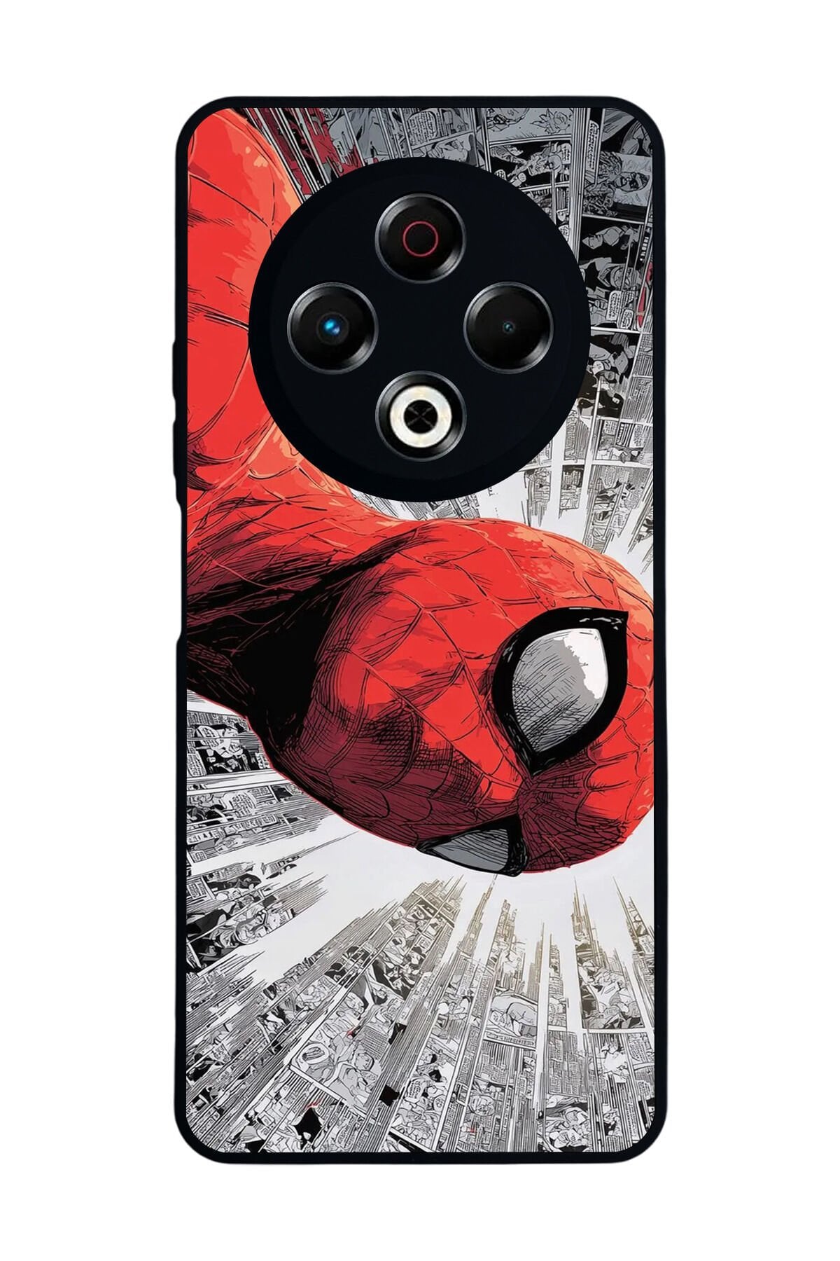 Tecno Spark 30 Uyumlu Spider Man ( Örümcek Adam ) Tasarımlı Glossy Premium Kılıf