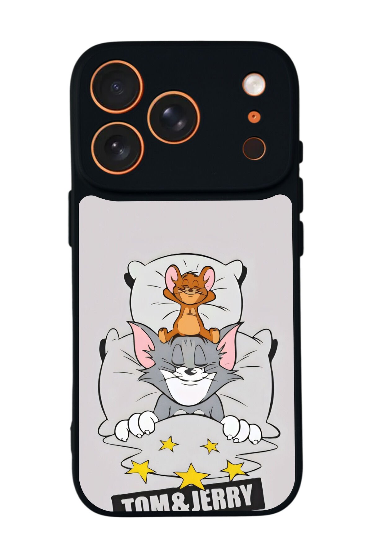 iPhone 17 Pro Uyumlu Tom And Jerry Tasarımlı Glossy Premium Kılıf
