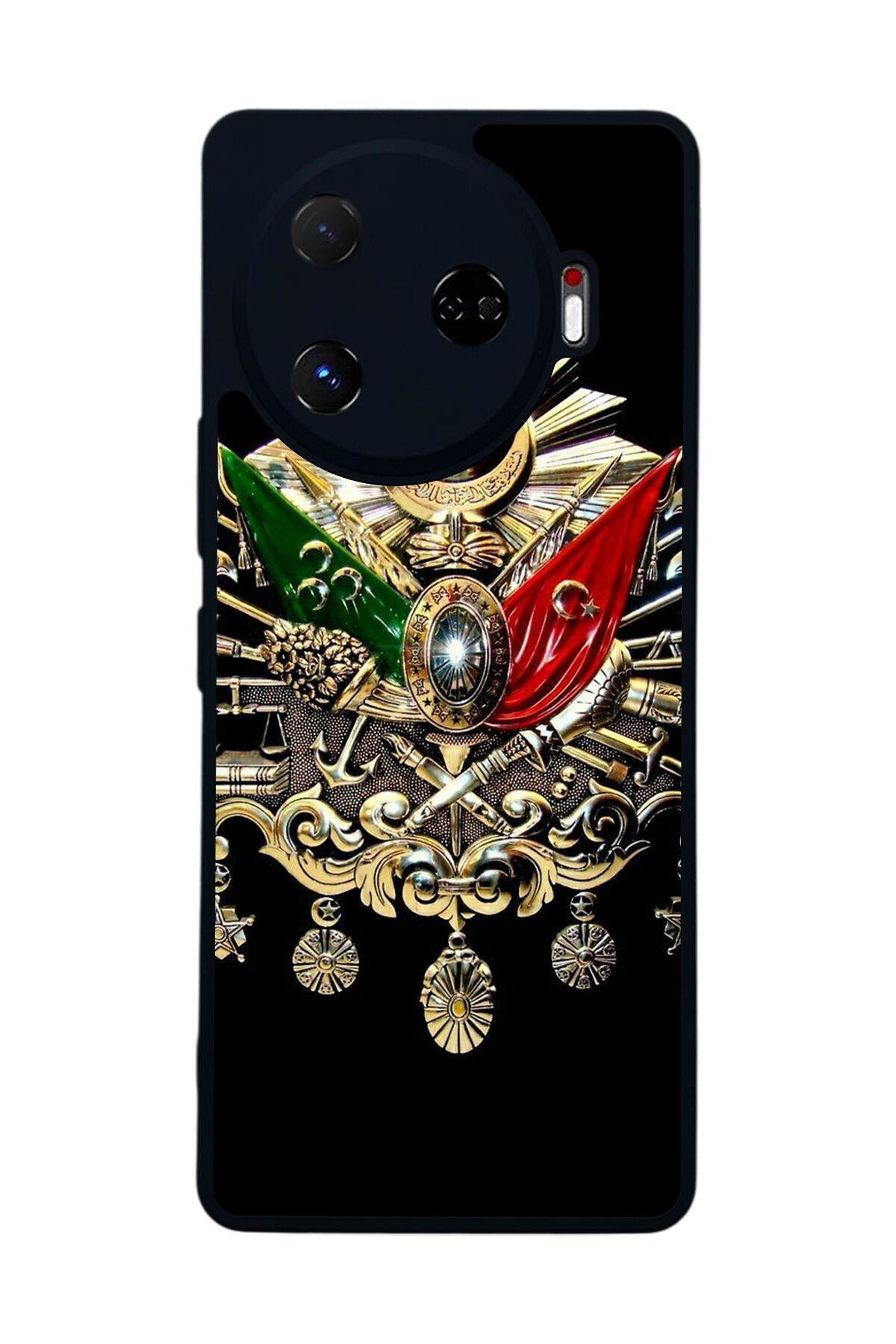 Tecno Camon 30 Pro Uyumlu Osmanli Tugrasi Tasarımlı Glossy Premium Kılıf