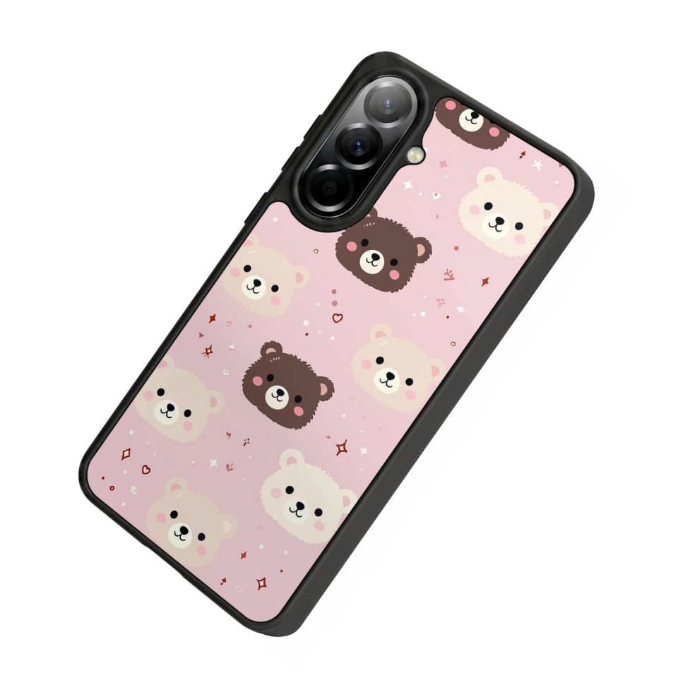 Samsung Galaxy A37 Uyumlu Ayı Tasarımlı Glossy Premium Kılıf