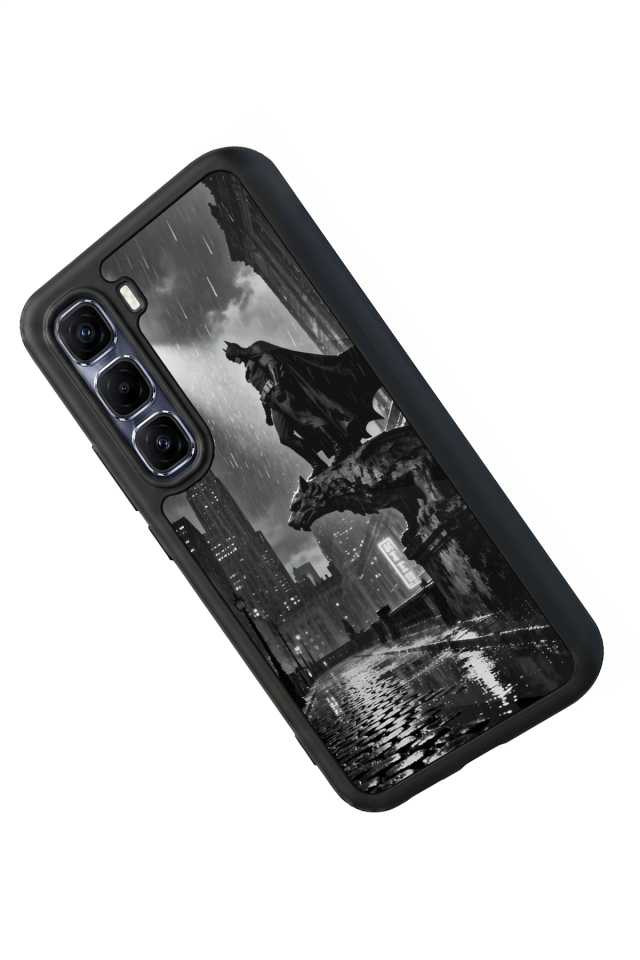 Infinix Hot 60 Pro Plus Uyumlu Batman Tasarımlı Glossy Premium Kılıf