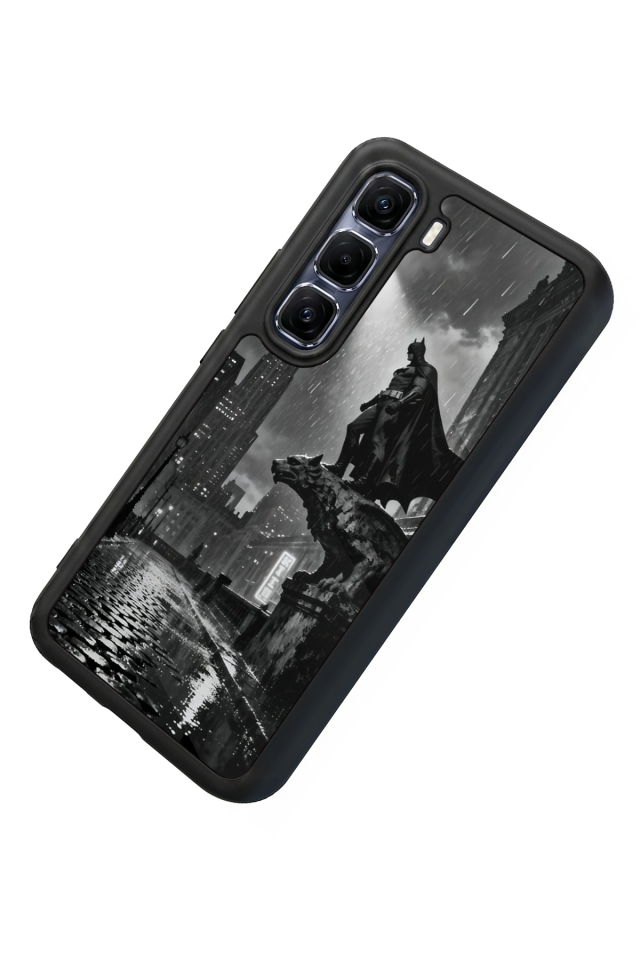 Infinix Hot 60 Pro Plus Uyumlu Batman Tasarımlı Glossy Premium Kılıf