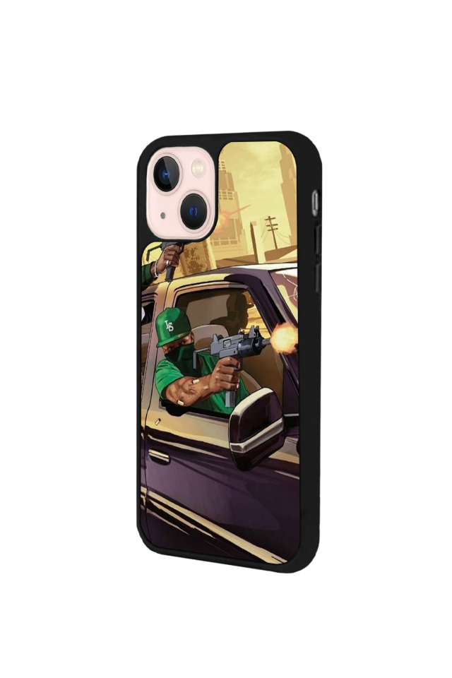 iPhone 15 Plus Uyumlu GTA Tasarımlı Glossy Premium Kılıf