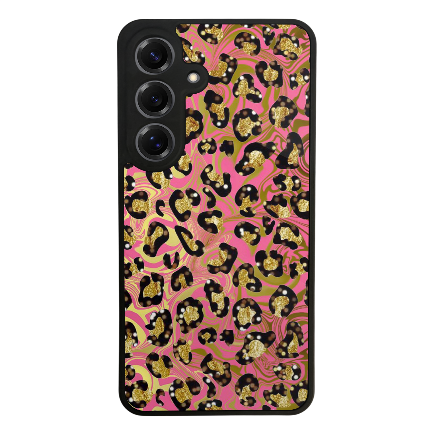 Samsung Galaxy S25 Uyumlu Hologram Leopar Tasarımlı Glossy Premium Kılıf