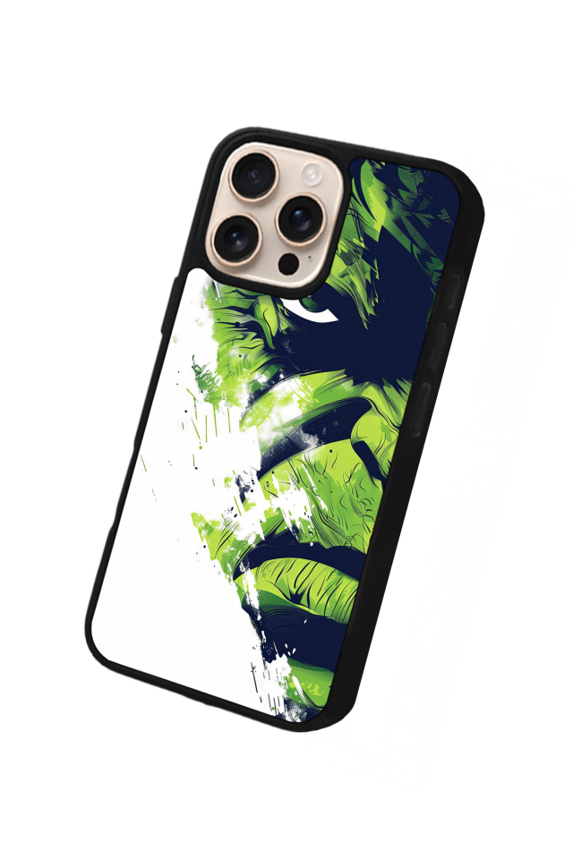iPhone 14 Pro Uyumlu Hulk Tasarımlı Glossy Premium Kılıf