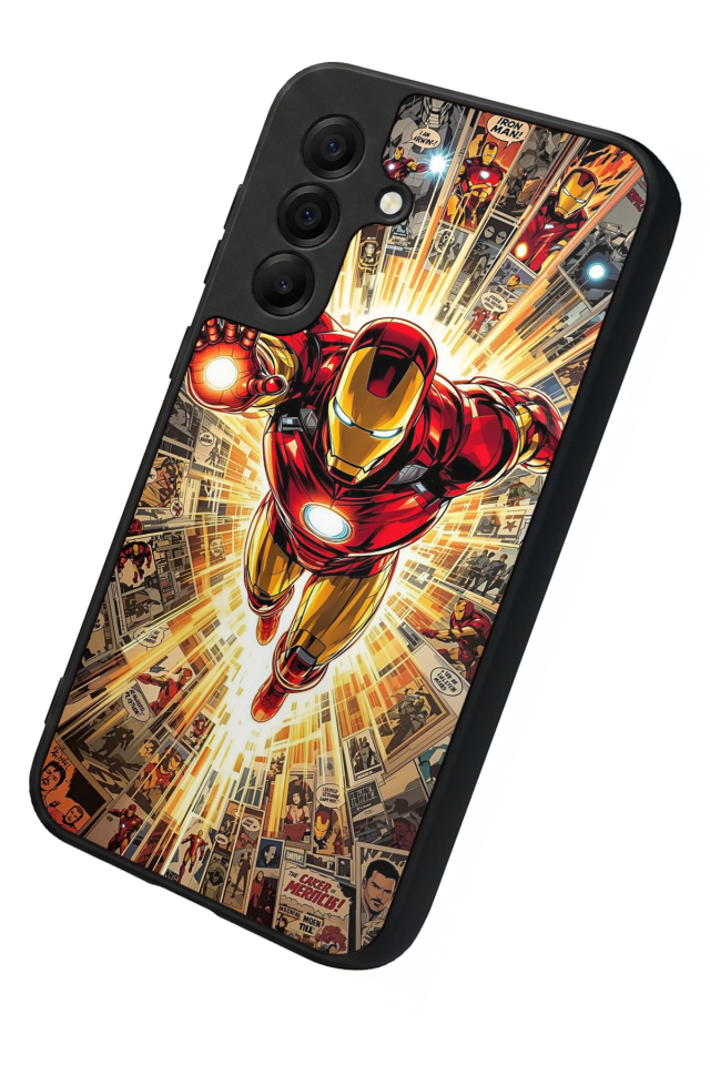 Samsung Galaxy A17 Uyumlu Iron Man ( Demir Adam ) Tasarımlı Glossy Premium Kılıf