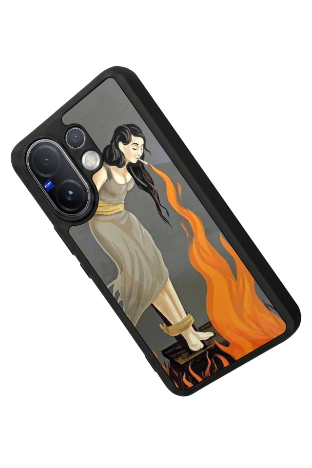 Vivo V60 Uyumlu Kalp Love Tasarımlı Glossy Premium Kılıf