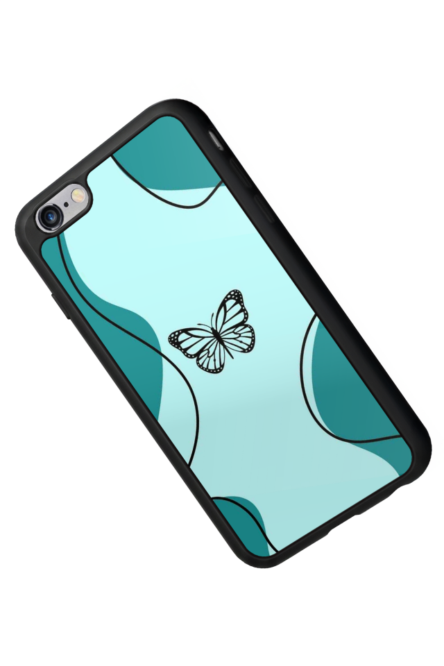 iPhone 6 Plus Uyumlu Kelebek Tasarımlı Glossy Premium Kılıf