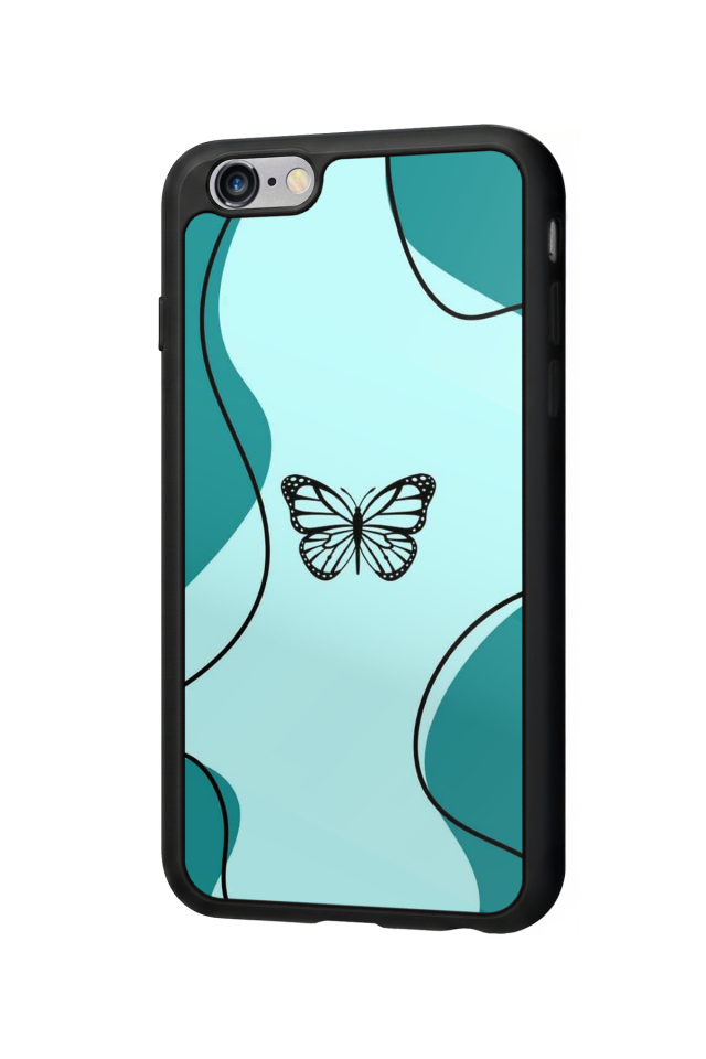 iPhone 6 Plus Uyumlu Kelebek Tasarımlı Glossy Premium Kılıf