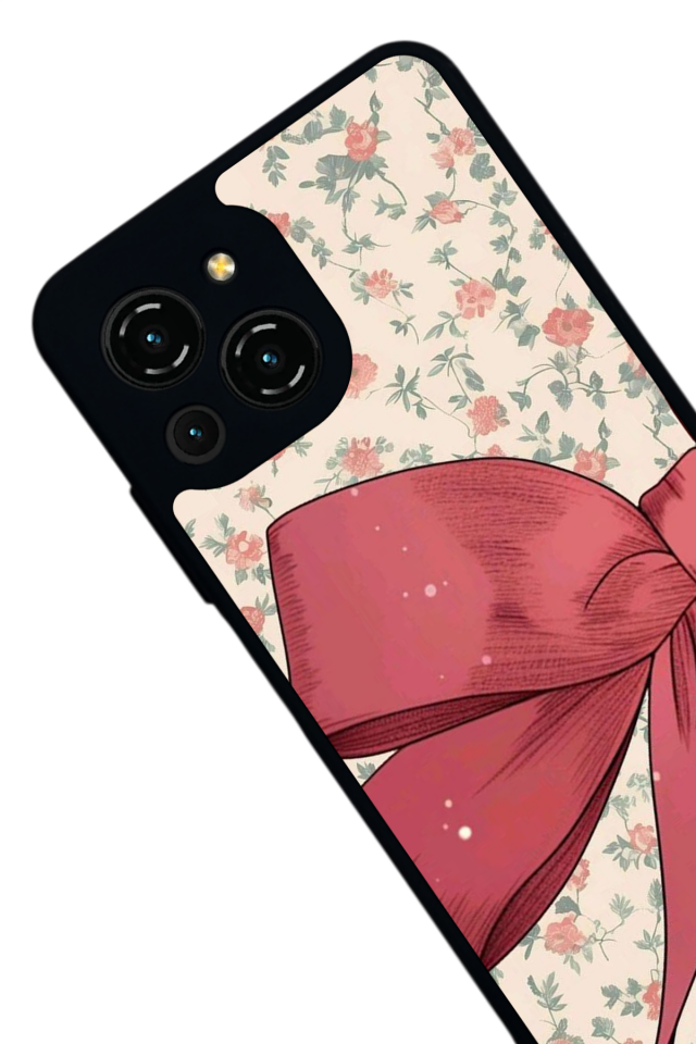 Reeder S23 Pro Max Uyumlu Kurdele Tasarımlı Glossy Premium Kılıf