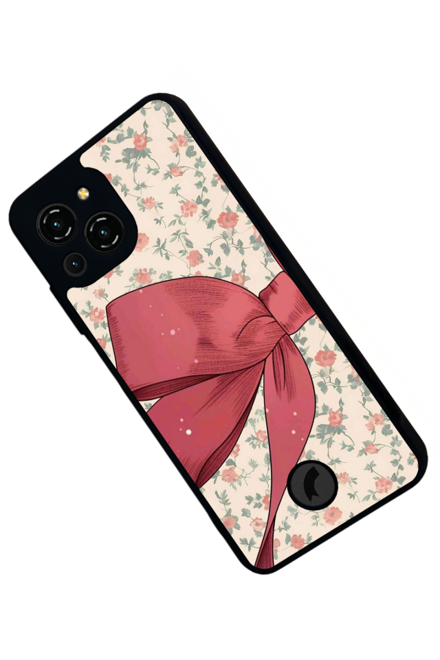 Reeder S23 Pro Max Uyumlu Kurdele Tasarımlı Glossy Premium Kılıf