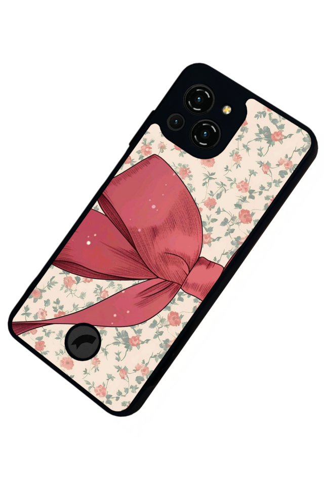 Reeder S23 Pro Max Uyumlu Kurdele Tasarımlı Glossy Premium Kılıf