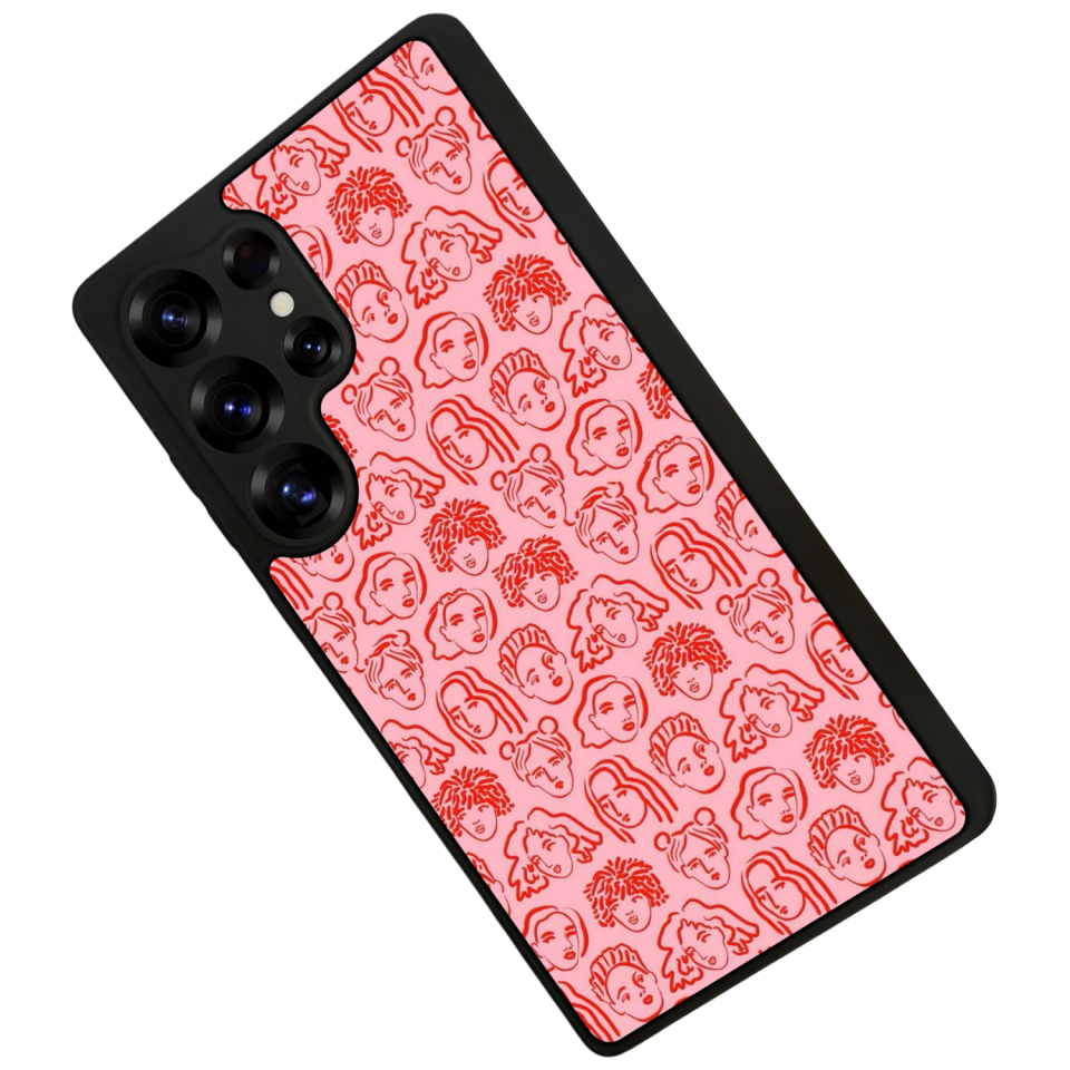 Samsung Galaxy S25 Ultra Uyumlu Line Art Tasarımlı Glossy Premium Kılıf