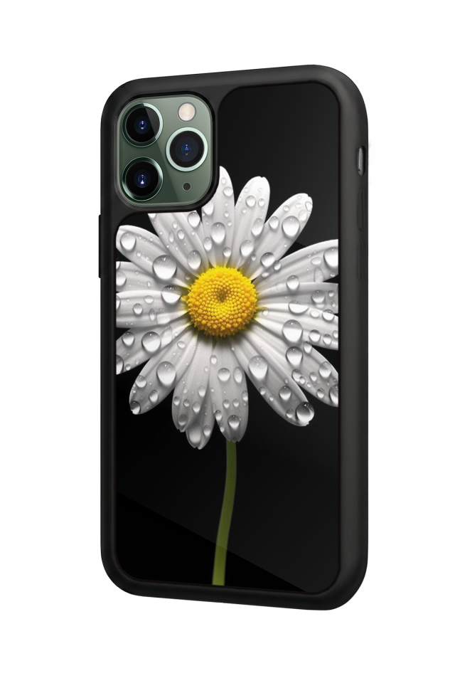 iPhone 11 Pro Uyumlu Papatya Tasarımlı Glossy Premium Kılıf