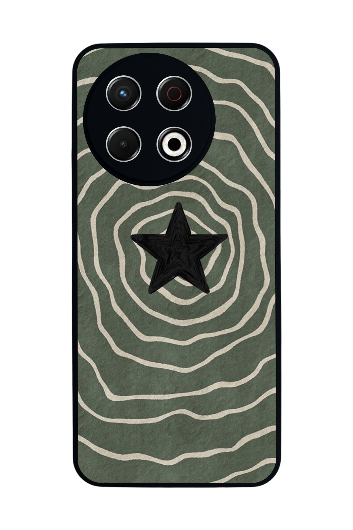 Tecno Spark 30 Pro Uyumlu Retro Yildizlar Tasarımlı Glossy Premium Kılıf