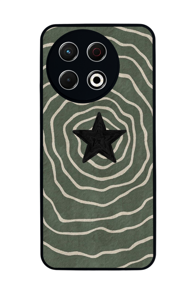 Tecno Spark 30 Pro Uyumlu Retro Yildizlar Tasarımlı Glossy Premium Kılıf