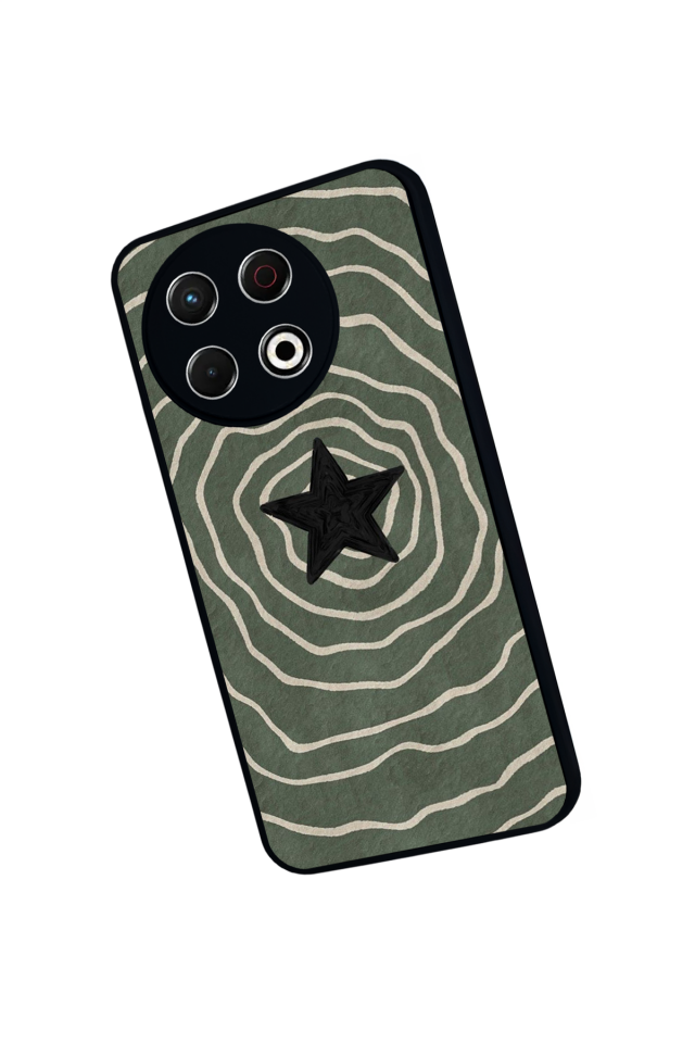 Tecno Spark 30 Pro Uyumlu Retro Yildizlar Tasarımlı Glossy Premium Kılıf