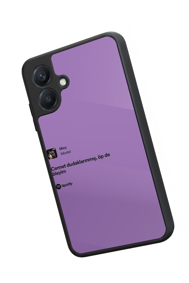 Samsung Galaxy A07 Uyumlu Sarki Sozleri Tasarımlı Glossy Premium Kılıf