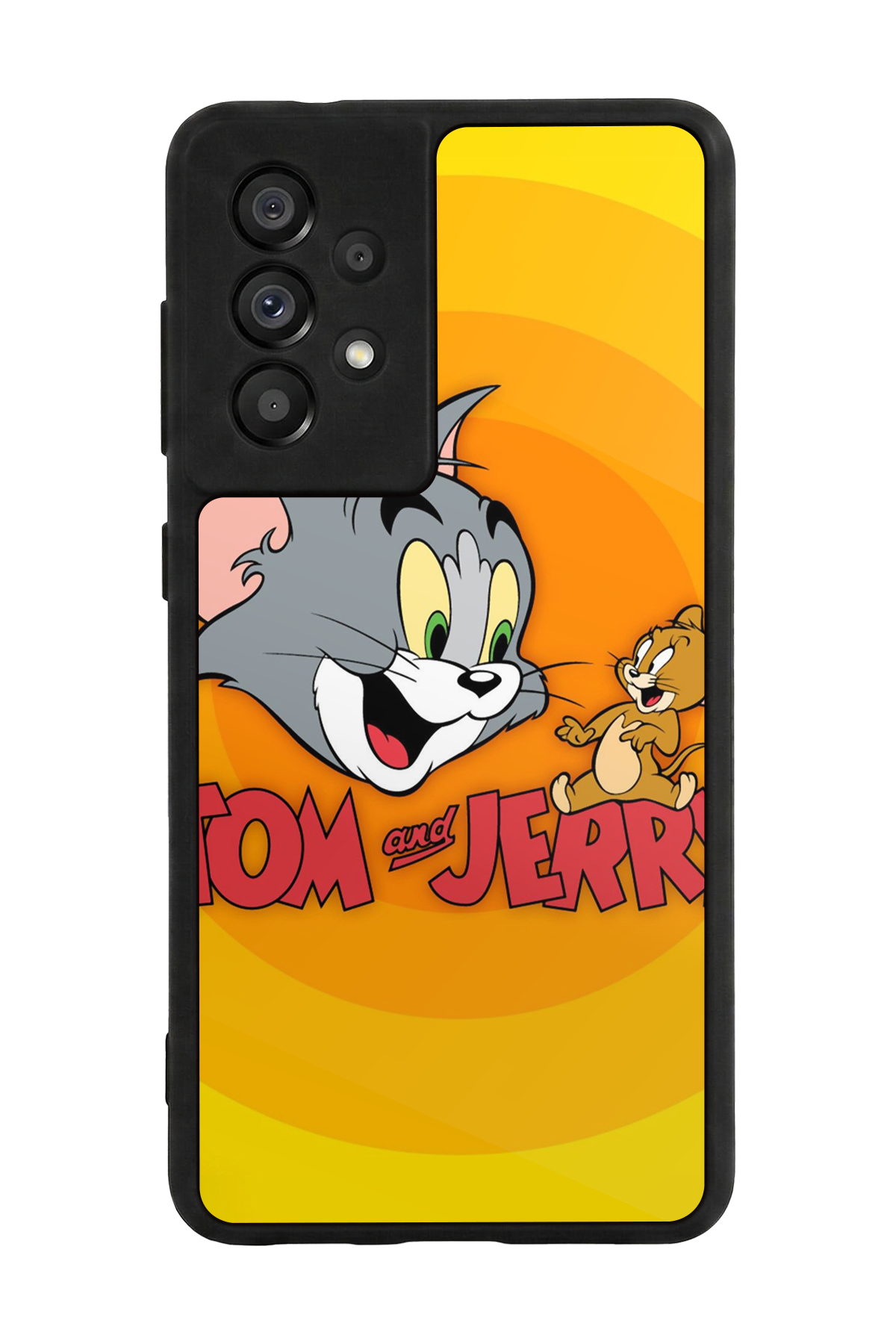 Samsung Galaxy A73 Uyumlu Tom And Jerry Tasarımlı Glossy Premium Kılıf