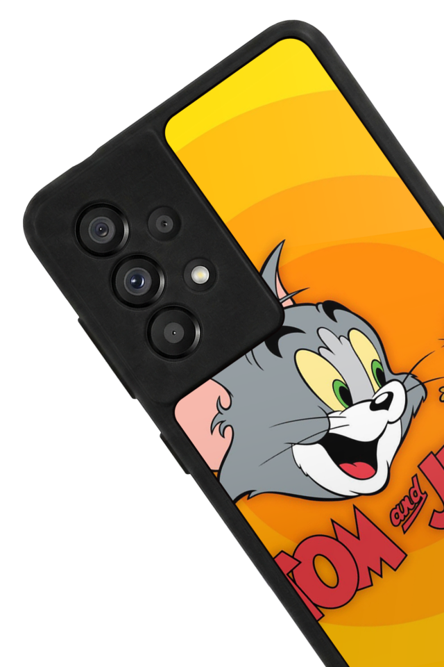 Samsung Galaxy A73 Uyumlu Tom And Jerry Tasarımlı Glossy Premium Kılıf
