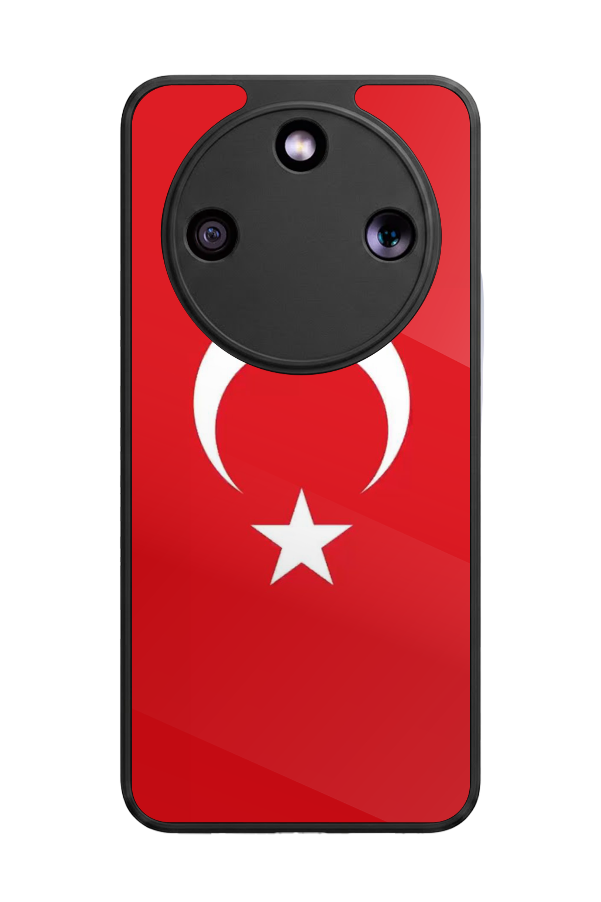 Honor Magic 8 Lite Uyumlu Türk Bayragi Tasarımlı Glossy Premium Kılıf