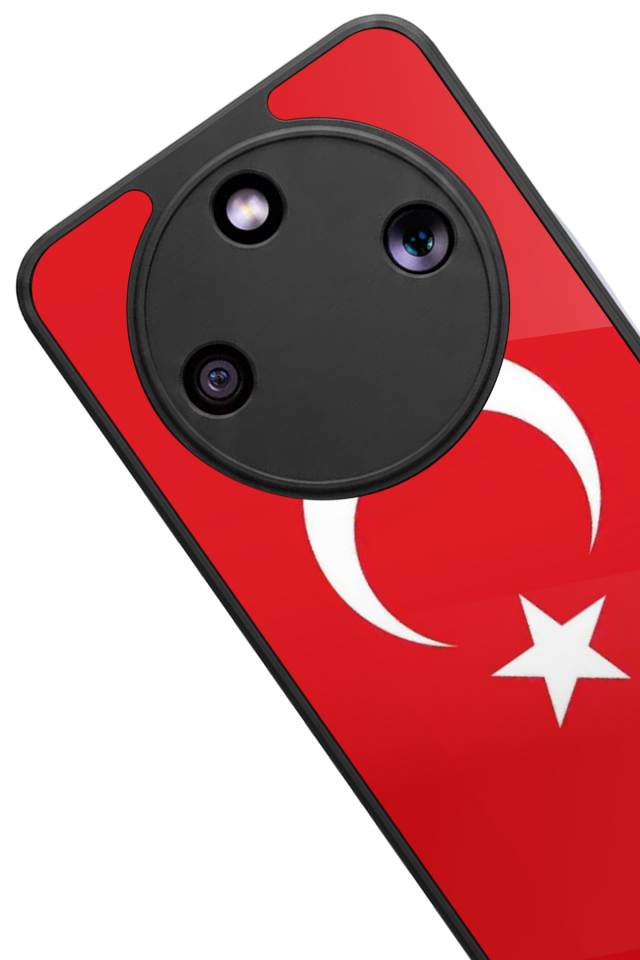Honor Magic 8 Lite Uyumlu Türk Bayragi Tasarımlı Glossy Premium Kılıf