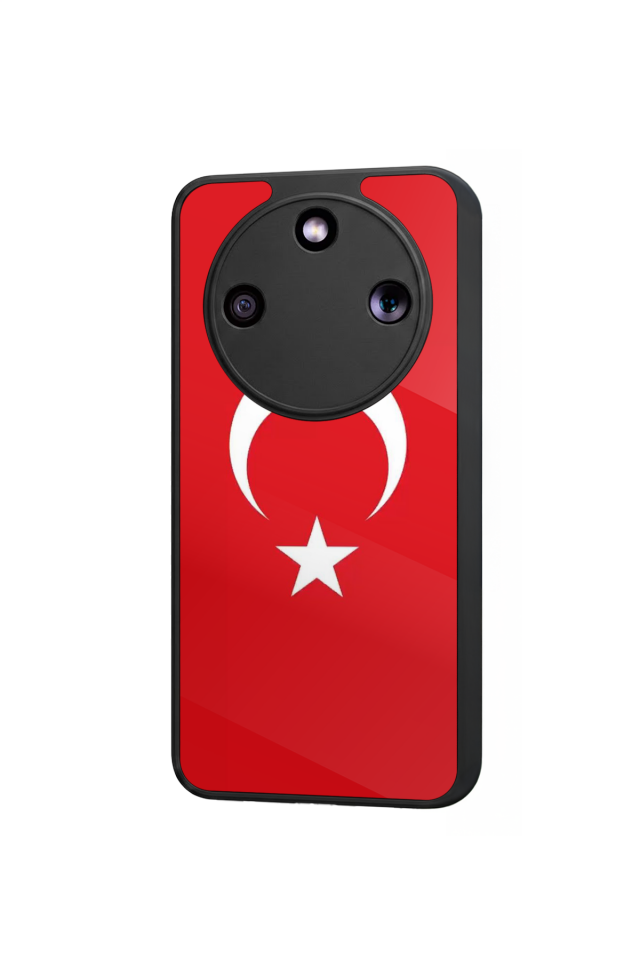 Honor Magic 8 Lite Uyumlu Türk Bayragi Tasarımlı Glossy Premium Kılıf