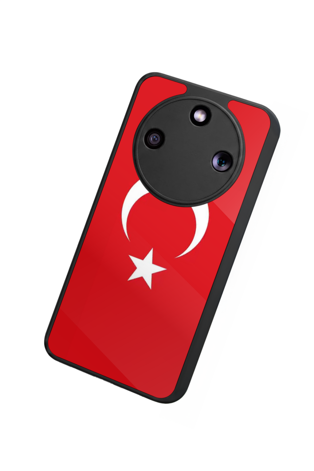 Honor Magic 8 Lite Uyumlu Türk Bayragi Tasarımlı Glossy Premium Kılıf
