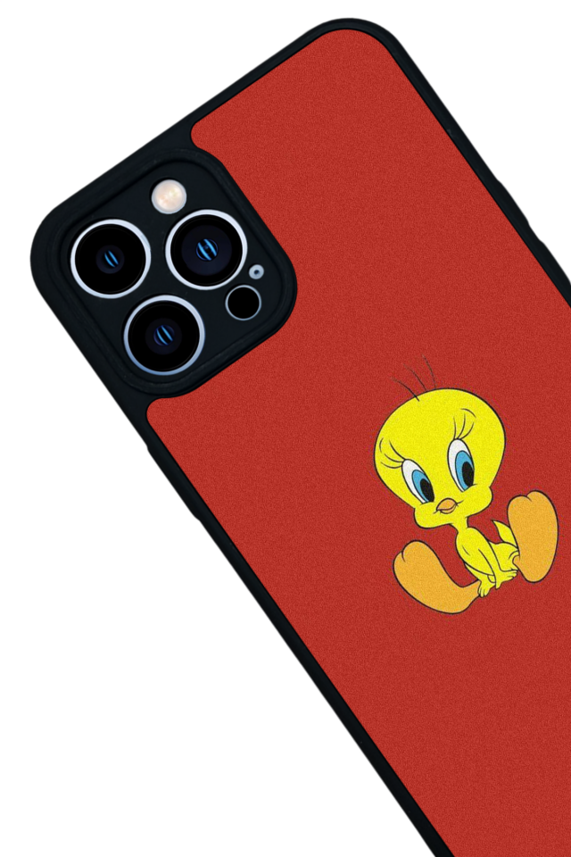 iPhone 13 Pro Max Uyumlu Tweety Tasarımlı Glossy Premium Kılıf