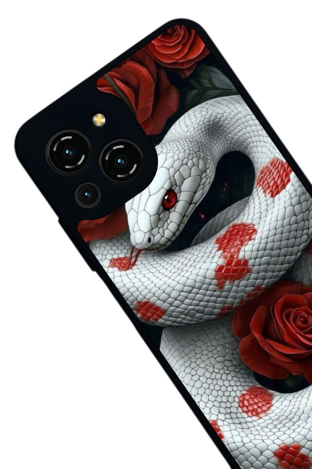 Reeder S23 Pro Max Uyumlu Yılan Tasarımlı Glossy Premium Kılıf