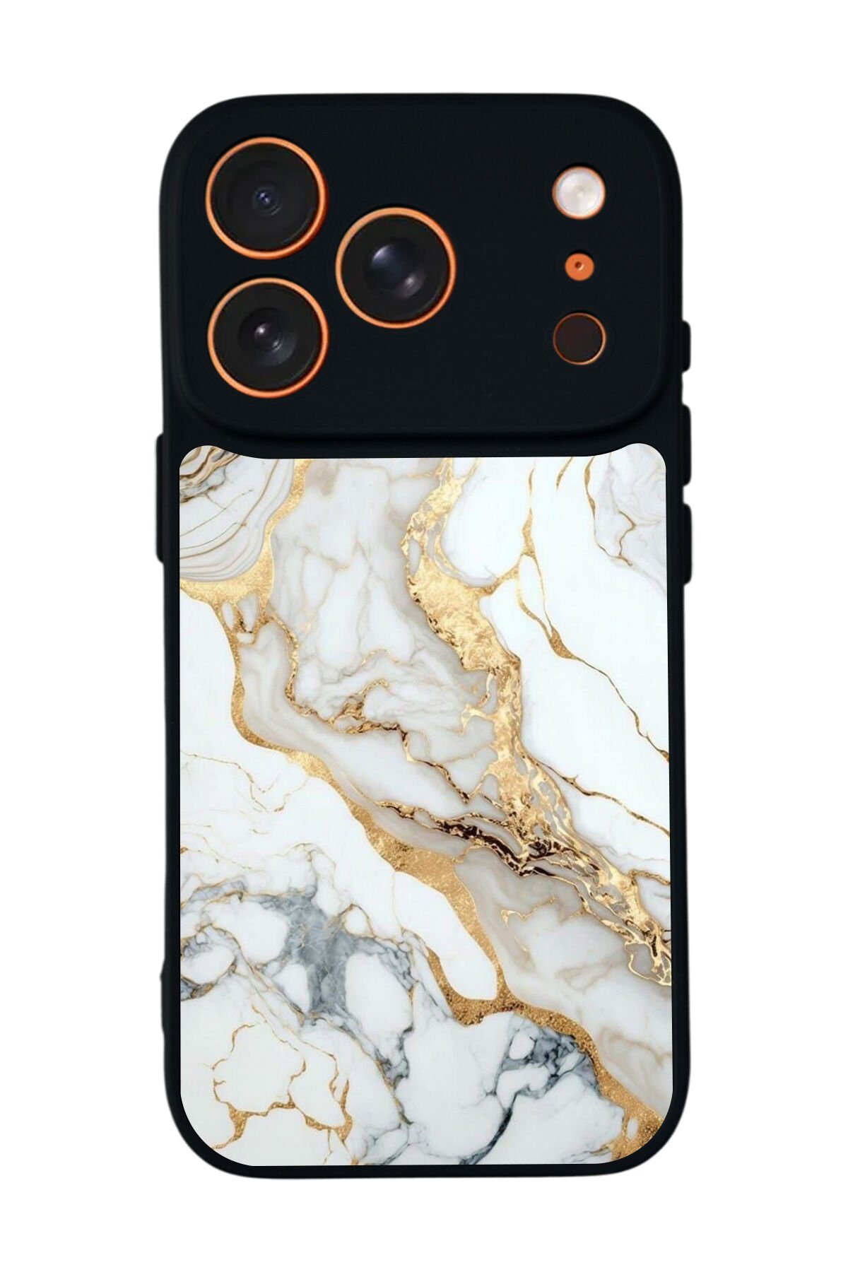 iPhone 17 Pro Max Uyumlu Mermer Marble Tasarımlı Glossy Premium Kılıf