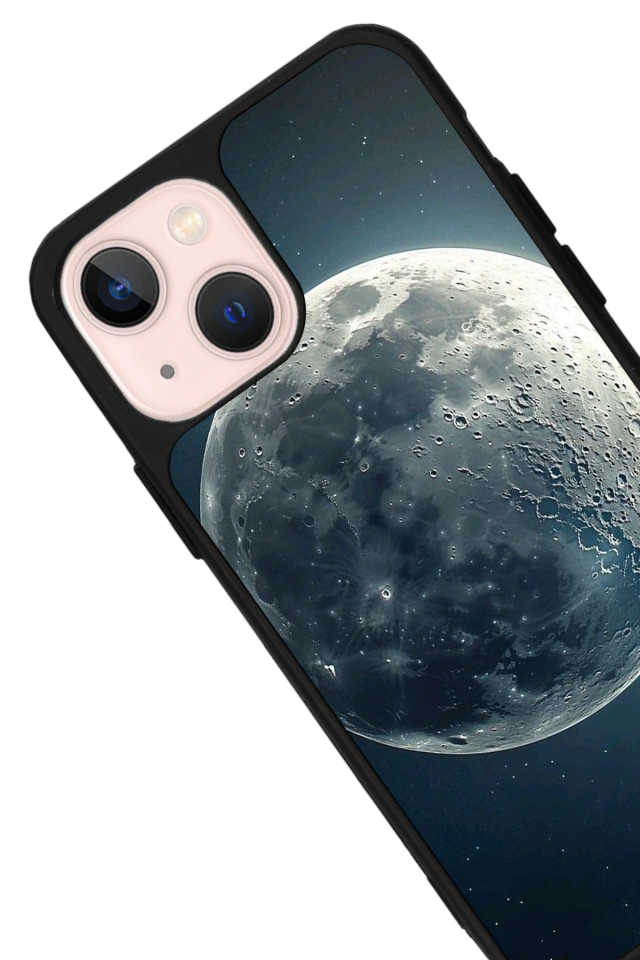 iPhone 13/14 Uyumlu Ay Tasarımlı Glossy Premium Kılıf