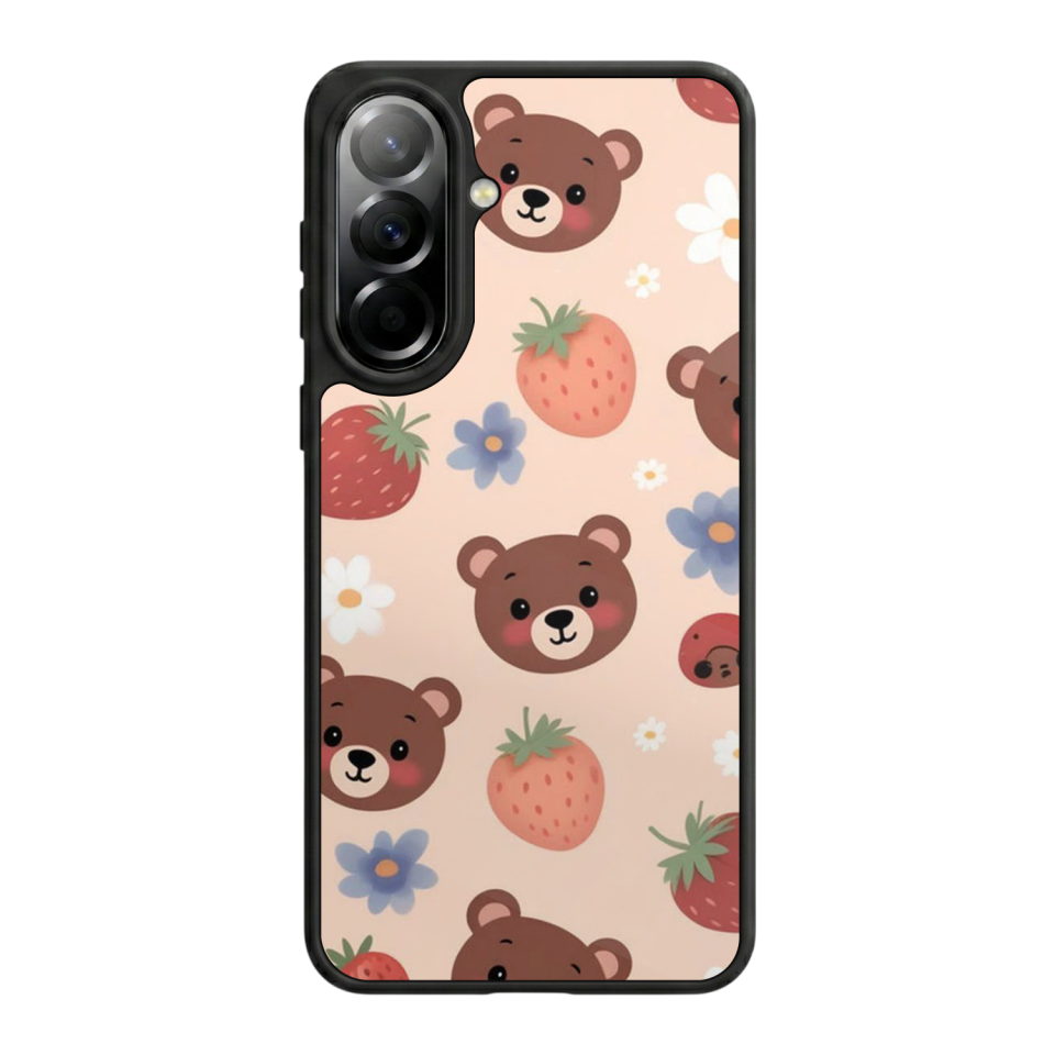 Samsung Galaxy A37 Uyumlu Ayı Tasarımlı Glossy Premium Kılıf