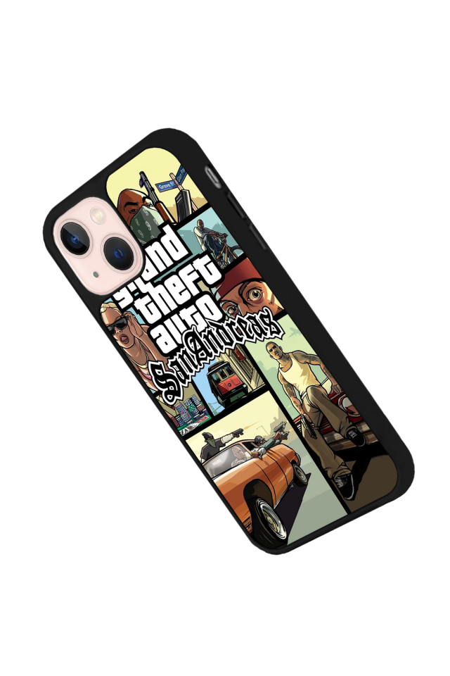 iPhone 15 Plus Uyumlu GTA Tasarımlı Glossy Premium Kılıf